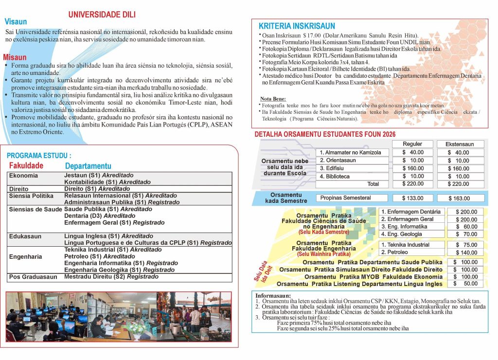 Universidade dili info