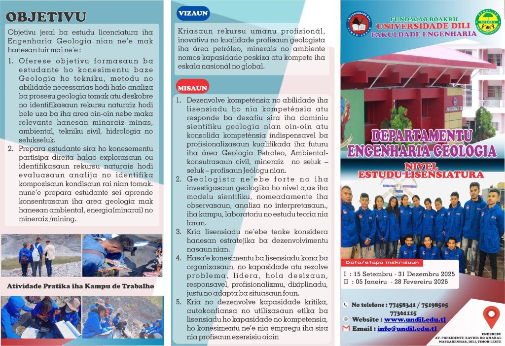 deparatamentu geologia